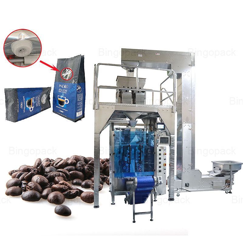 Automatic Coffee Bean Gusset Valve Bag Packing Machine Coffee Packaging Machine