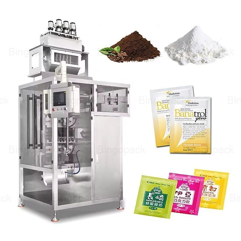 Multi Lane Shape Pouch Sachet Filling Sealing Machine Powder Packing Machine
